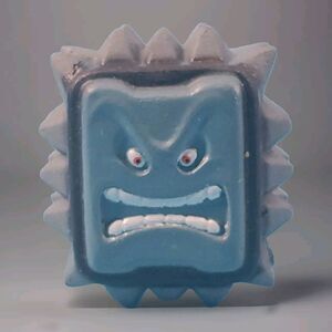 Nintendo Super Mario Bros Mini Figure Thwomp Appx 1"